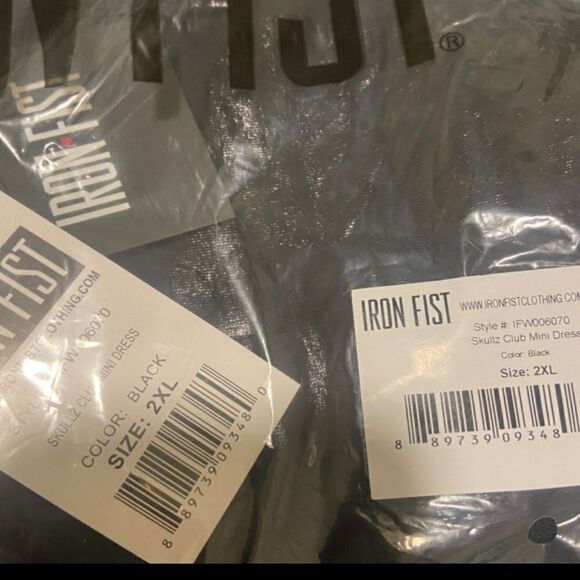 NWT 🆕️ Black Iron Fist Skullz Club Mini Dress - Picture 5 of 5